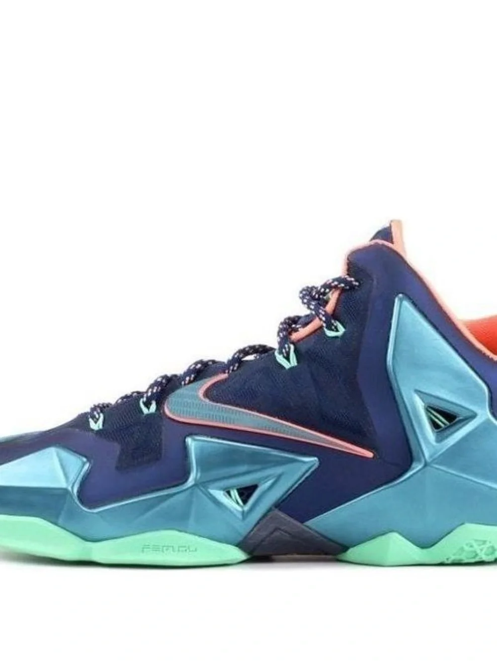 Vintage LeBron 11 Low — Navy, Teal & Coral